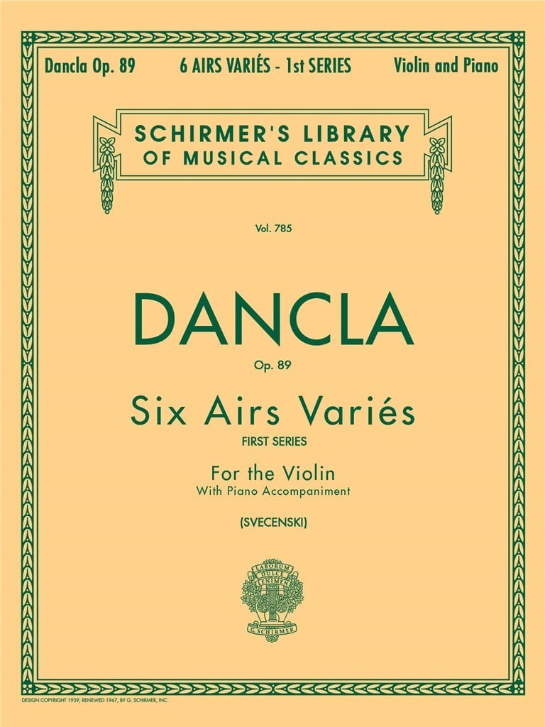 6 Airs Variés Opus 89